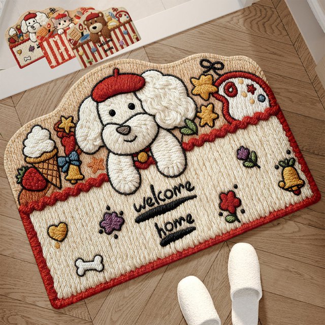 Alfombra de Poliéster | Tapete Antideslizante para Baño | Tapete Absorbente | Tapete de Entrada | Alfombra para Dormitorio | Tamaño: 60 X 40 Cm | Multicolor
