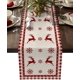 thumbnail image 1 of Camino de mesa navideño, camino de mesa rústico con alce y copo de nieve navideño para vacaciones, fiesta de cumpleaños, cocina, mesa de comedor, decoración del hogar, 1 of 7