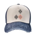 thumbnail image 3 of ZNDUO Navy Blue Baseball Cap, Sun Hat for Men/Women, Adjustable Cap Washable Cotton Baseball Hat-North American Abstraction, 3 of 8