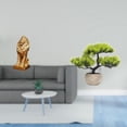 thumbnail image 2 of Figura de león, estatua de resina, bonsái artificial, planta en maceta, decoración para el hogar u oficina, adorno de arte moderno, escultura decorati, 2 of 8