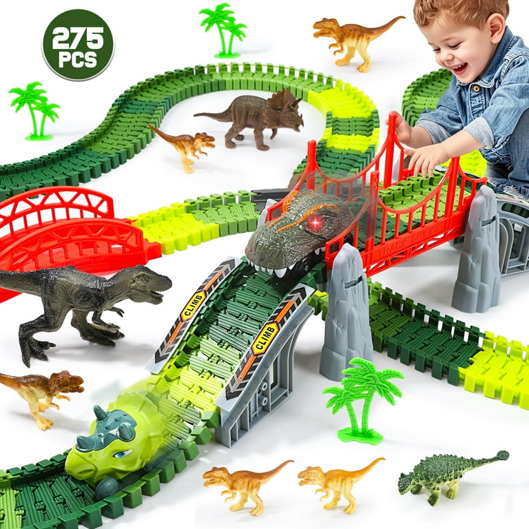 JoyStone 275-Piece Dinosaur Race Track Playset photo 6