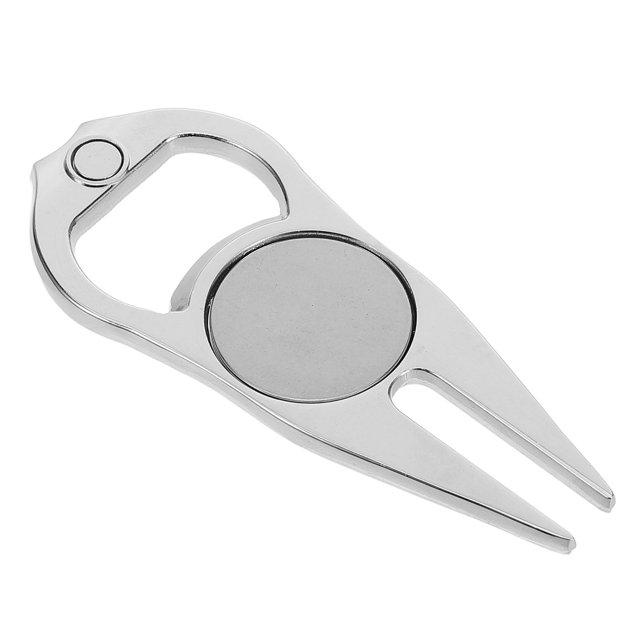 BESTYASH Accesorio Compacto Para Reparación De Divots En Golf Material Metálico Plateado