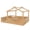 Yellow, variant on Bellemave Twin Floor Bed with Guardrails and Roof, Wood House Floor Beds Frame with Built-In Tray, Low Profile Design for Small Space, White