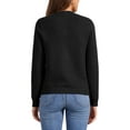 thumbnail image 3 of Knitted Cardigan for Women Button Down Crew Neck Long Sleeves Sweaters Outwear XL Black, 3 of 6