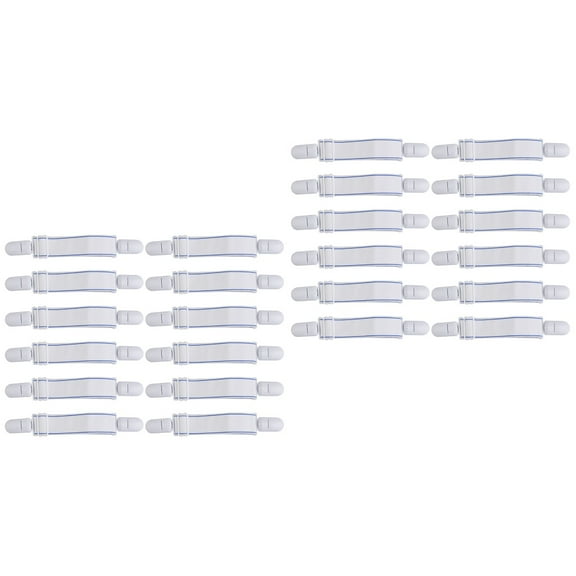 FENGGUIQU Sheet Gripper Bed Sheet Fasteners Straps Plastic 12-Pcs