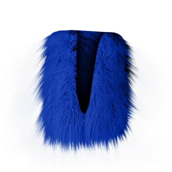 FNFHFY Womens Faux Fur Vest Fashion Pullover V Neck Plush Vests Cropped Sleeveless Fuzzy Fleece Jacket Solid Shaggy Winter Waitcoat Gilet