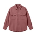 thumbnail image 5 of Handshe Men's Cotton Waffle Knit Button-Down Shirt, Solid Color Long Sleeve, Casual and Comfortable for Daily Wear, 5 of 7
