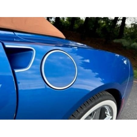 QAA part GC54115 is a 1 piece Stainless Steel Gas Door Ring Surround Trimthat is compatible with Corvette C7 2014-2019 2-door(Warning: This is not a replacement cap)