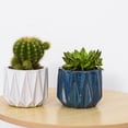 thumbnail image 4 of Better Homes & Gardens 5" Ceramic Geometric Pot-White, 4 of 8