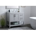 thumbnail image 6 of Elegant Decor Aubrey 36" MDF Single Bathroom Vanity with Backsplash in White, 6 of 7