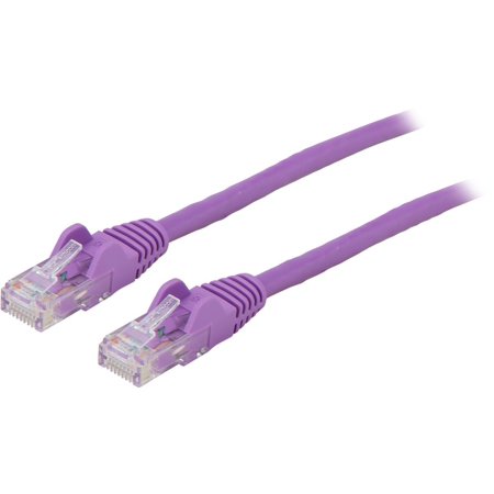 UPC: 0065030869331 | StarTech N6PATCH5PL Cat6 Patch Cable – 5 ft – Purple Ethernet Cable – Snagless RJ45 Cable – Ethernet Cord – Cat 6 Cable – 5ft