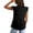 Black@GC@, variant on Women's Tshirts Flutter Sleeve T Shirts for Women Casual V Neck Solid Color Lightweight Tees Soft Cozy Tops