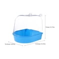 thumbnail image 2 of Creative Bird Bathing Box Plastic Parrot Shower Container Bird Cage Accessory, 2 of 8
