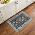 thumbnail image 2 of YOUFORTONG 2x3 Vintage Indoor Area Rug, Neutral Washable Non-Slip Farmhouse Rug,Soft Low-Pile Carpet for Entryway Kitchen Living Room Bedroom,Black, 2 of 6