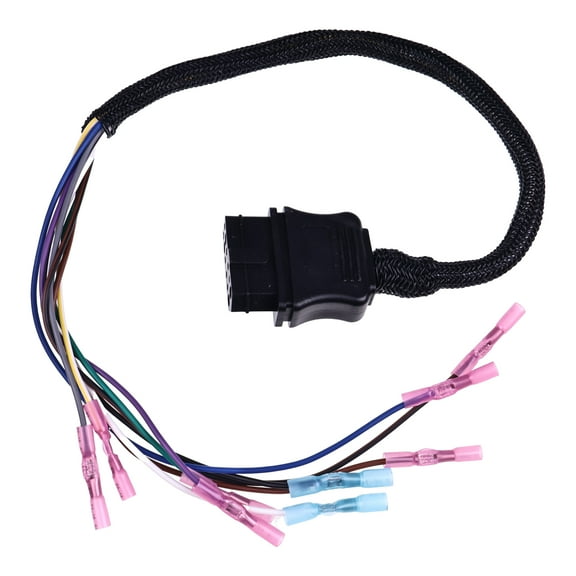 Snow Plow 9 Pin Truck Side Harness Repair Kit - White, PVC & Copper Cable - Compatible with Western (49308, 61437, 62512) & Fisher (22336K) Snow Plow Parts