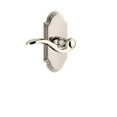 thumbnail image 1 of Grandeur Arc Plate with Bellagio Lever , Passage 2.75" Left Handed, Polished Nickel, 1 of 1