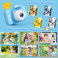 thumbnail image 4 of Cámara digital GPOSY para niños, 48,0 MP, 1080P HD, con tarjeta SD de 32 GB, azul, 4 of 7