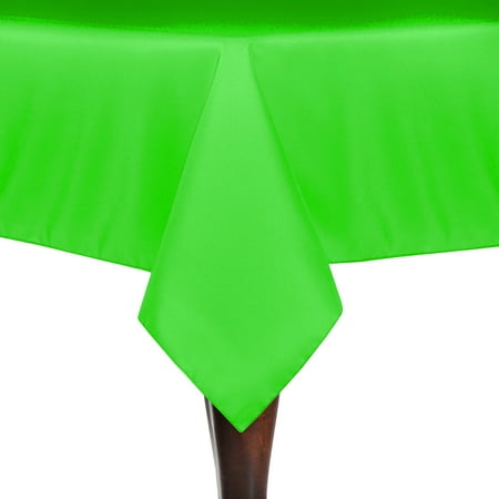 

Ultimate Textile 72 x 108-Inch Rectangular Polyester Linen Tablecloth Neon Green
