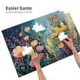 thumbnail image 4 of 1000 PCS Colorful Flower Clusters 1000 Piece Puzzle For Adults,Unique And Beautiful Design,Vintage Style Adults Wooden Jigsaw Puzzles,Great For Relaxation And Display For Puzzle Enthusiast, 4 of 6
