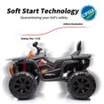 thumbnail image 6 of Hikiddo 24V Ride on Toys, Kids ATV 4-Wheeler for Big Kids with 2 Seater, 400W Motor, Bluetooth - Orange, 6 of 9