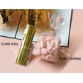 thumbnail image 5 of Bolsas de bricolaje de 50 piezas + alambres dorados con parte superior abierta para regalos, bolsas de pie para cumpleaños, bodas, fiestas, panaderías, galletas, bocadillos, galletas, dulces, bolsas d, 5 of 5
