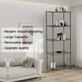 thumbnail image 4 of SESSLIFE 5-Tier Shelving Unit Shelf, Metal Large Storage Shelves, Heavy Duty Height Adjustable Commercial Grade Steel Utility, 5 Layer Shelf Rack Organizer, 551 LBS Capacity, 4 of 9