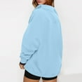 thumbnail image 4 of Fartey Oversized Sweatshirt for Women Dressy Casual Button Henley Neck Pullover Tops Loose Fit Long Sleeve Fall Sweatshirt Fashion Y2K Clothes Light Blue M, 4 of 8