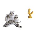 thumbnail image 1 of Escultura Moderna De Búho Y Gallo, Adorno De Mesa Para Sala De Estar, Oficina, Gabinete, Decoración Feng Shui, Decoración Del Hogar, Cumpleaños Y Aniversarios., 1 of 8