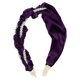 thumbnail image 1 of 1 Uds. De diademas anudadas para mujer, diadema con cuentas de perlas de imitación a la moda, diademas anchas para la cabeza, accesorios para el cabello, púrpura, 1 of 7