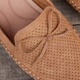 thumbnail image 6 of Bow Backless Loafer Mules for Women Soft Comfortable Dressy Slide on Shoes Women Lightweight Leather Closed Toe Mule Flats, 38, 6 of 9