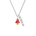 thumbnail image 2 of Delight Jewelry Silvertone 3-D Red and White Mushroom Silvertone Believe Faith Prayer Hope Bar Charm Necklace, 23", 2 of 4