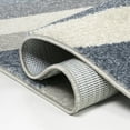 thumbnail image 4 of JONATHAN Y DAZZLE 8 x 10 Area Rug, Retro Rainbow Stripe - Blue/Cream/Gray, DZC102B-8, 4 of 6