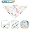 thumbnail image 6 of Dog Bandana 2 Pack,Princess Unicorn Pattern Bandanas for Dogs,Cat Bandana,Small/ Large Dog Bandana 2 Size,Dog Bandanas, 6 of 6