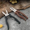 thumbnail image 2 of Pinza multiusos para castañas, fácil de limpiar, suministros para barra de cocina, tijeras para castañas con diseño de bloqueo, herramienta para tuercas, color negro, 2 of 6