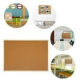 thumbnail image 2 of ✪ Wooden Frame Cork Board Bulletin Board Household Noteboard Kindergarten Photo Wall-Hanging Double-Side Message- Board, 2 of 18
