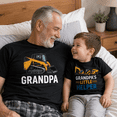 thumbnail image 4 of Construction Grandpa And Grandpa's Little Helper Matching Shirts, Excavator Dump Truck Outfit, Grandpa And Grandchild Gift, Baby Toddler Kids Youth Shirt, 4 of 7