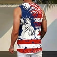 thumbnail image 3 of WAENQINLA American Flag Tank Tops for Men Summer Sleeveless Tees Big and Tall Funny Print Muscle 1776 Patriotic Tees, 3 of 7