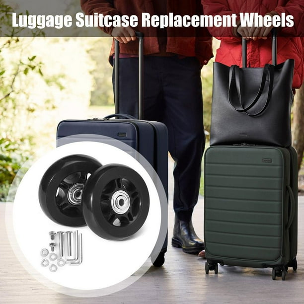 1 Pair Luggage Spinner Wheels Replacement With Tools Low Noise