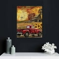 thumbnail image 5 of Nawypu Farmhouse Truck Wall Art Rustic Red Truck Sunflower Pictures Wall Decor Country Old Barn Windmill Painting Canvas Prints Modern Home Framed Artwork Decorations for Kitchen Bathroom Bedroom, 5 of 5