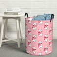 thumbnail image 5 of Cauagu pink Scarf bear for Laundry Basket,Collapsible Organizer Basket for Storage Bin Toy Bins Gift Baskets Bedroom Clothes Children Nursery Hamper -Medium, 5 of 7