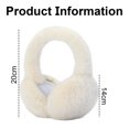 thumbnail image 4 of Cache-oreilles Pliables pour Femmes Temps Froid Cache-Oreilles Moelleux Hiver Chaud Bandeau Mignon Cache-Oreilles, 4 of 5