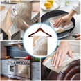 thumbnail image 3 of Brown Coastal Beach Kitchen Towels Set of 3, Water Absorbent Dish Towel, Retro Farmhouse Ocean Waves Striped Decorative Hand Towels - Quick Drying Cloth for Cooking Baking, 18x28 Inch, 3 of 8