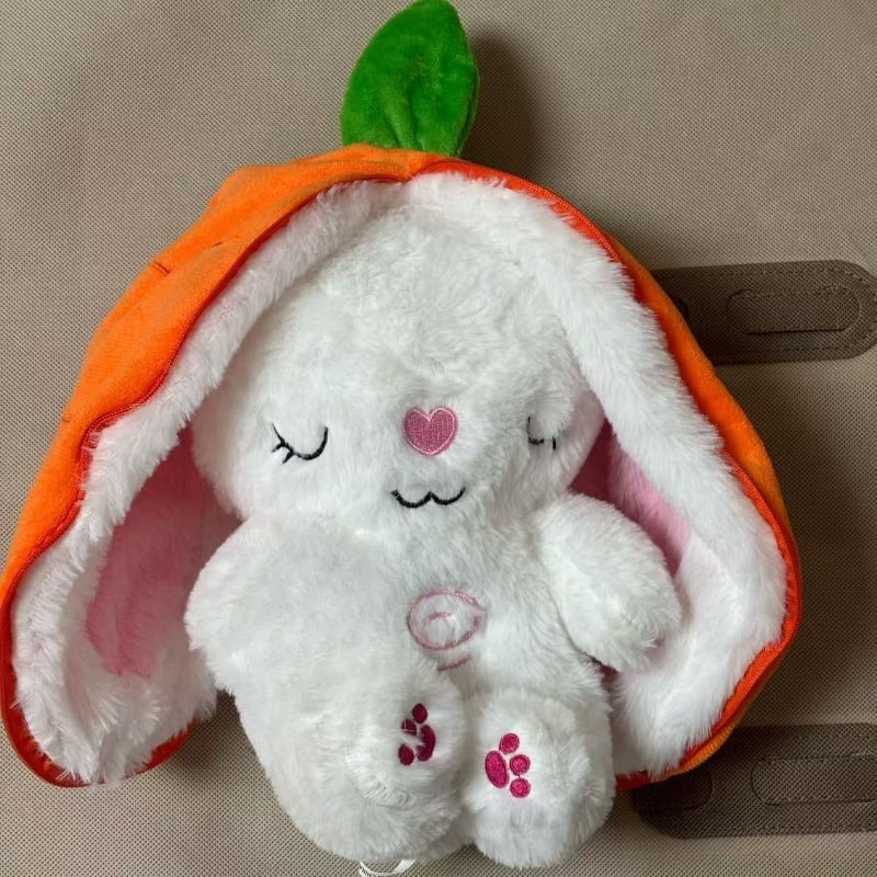 Breathing Glowing Avocado Donkey Stuffed Plush Soothing Doll Children's Bedtime Companion Toy Strawberry Rabbit Plush Doll Gifts
