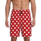 thumbnail image 1 of Fotbe Red Polka Dot Pantalones Cortos de Pijama para Hombre, Ropa de Dormir, Pantalones de Pijama Cortos para Hombre-Medium, 1 of 6