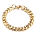 Bluelans 5/7/9/11mm Men Cuban Allmatch Thicken Smooth Chain Bracelet