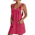 thumbnail image 1 of Outfmvch Robes d'Été pour Femmes 2024 Robe Violette pour Femme Robes pour Femmes 2024 Robe Soleil Couleur Unie Coupe Active Régulière Sans Manches Légère Col Rond Violet 3TG, 1 of 4