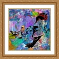 thumbnail image 2 of Stephen Chambers 12x12 Gold Ornate Wood Framed With Double Matting Wall Art Titled - Moai 1, 2 of 6
