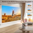 thumbnail image 3 of [Electric Focus] Bolumin 5G WiFi Bluetooth Projector, Native 1080P 12000 LM Full HD Video Projector, Portable Outdoor Movie Projector, 300''Display for for Home Theater, 3 of 6