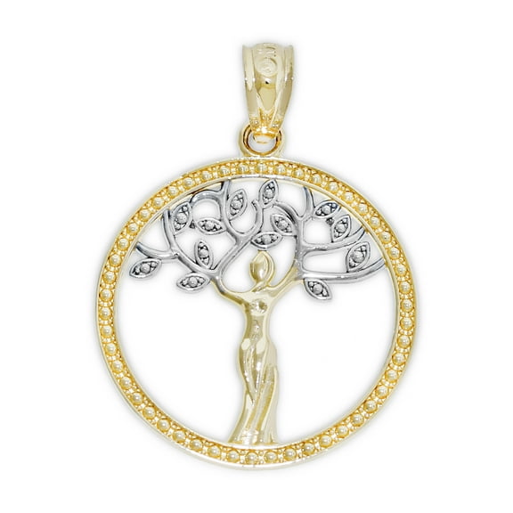 Charm America - Gold Sacred Tree of Life Charm - 14 Karat Solid Gold