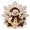 A4, variant on Christmas Pearl Diamond Painting Suncatcher Kit, DIY Pearl Craft Ornament with Snowflake Lace Edge, 8 and 12 Inch Holiday Diamond Art Hanging Decor Gift